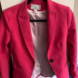Hot pink blazer from H&M in size 4.